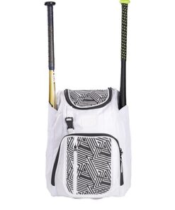 White Baseball Backpack