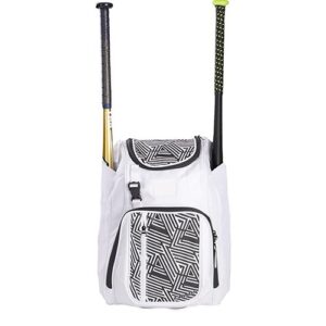 White Baseball Backpack